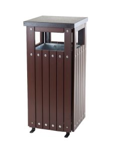 GPC Plastic Wood Effect Bin - One Compartment