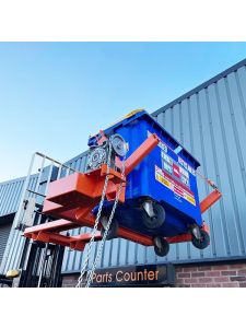 Invicta Forklift 1100 Litre Wheelie Bin Lifter
