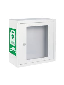 Premier White Indoor Alarmed Defibrillator Cabinet