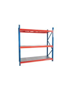 TS Longspan Shelving – 3 Levels with Solid Steel Decking