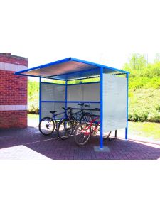 QMP Traditional Bicycle Shelter – Powder-Coated for Secure Cycle Storage