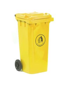 GPC Wheelie Bins with Side Pedal - Yellow Body