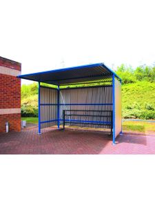 QMP Traditional Outdoor Bike Shelter – Galvanised for Durable Cycle Storage