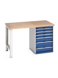 Bott 940mm High Pedestal Workbench - 6 Draw Cabinet