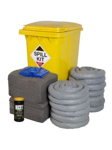 Fentex General Purpose Spill Kit in Wheelie Bin 360Litres