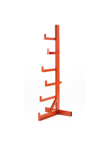 Cantilever racking single-sided upright with multiple load arms