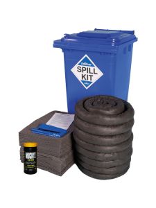 Fentex 240L AdBlue® Spill Kit in Blue Wheelie Bin