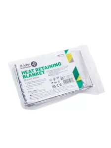 St. Johns Ambulance Disposable Heat Retaining Adult Foil Blanket (Pack of 10)