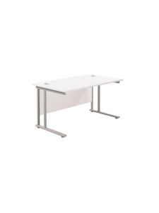 Twin Upright Desk TC Office - White