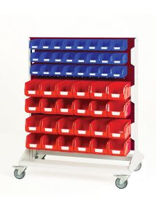 Bott Perfo Louvre Panel Racks & Trolleys - 1250mm High Mobile Rack