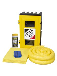Fentex Chemical Spill Kit in Wall Cabinet