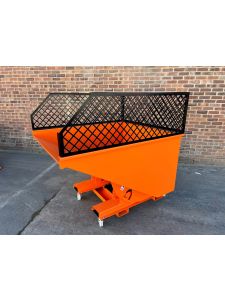 Invicta Combi Tipping Skip With Mesh Enclosure