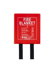 Firechief Rigid Case Fire Blanket with K100 Silicone Coated Glass Fibre BS EN 1869:2019 Certified (Premium Range)