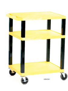 Robust Yellow 3 Shelf Trolley
