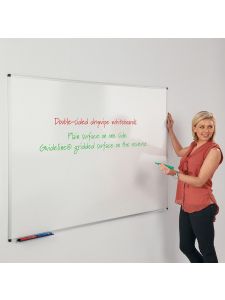 Metroplan Double-Sided Non-Magnetic Drywipe Whiteboards