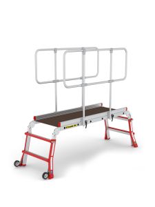 Climb-It Folding Telescopic Ladder - Large Platform Steps