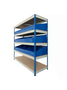Rivet Divider System Shelving - Adjustable Small Parts Storage