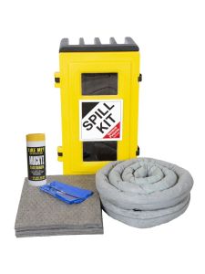 Fentex General Purpose Spill Kit in Wall Cabinet 50Litres