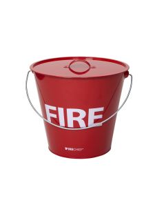 Firechief Metal Fire Bucket with Lid 10 Litre Traditional Design