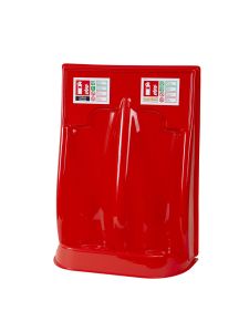 Firechief Red Double Fire Extinguisher Stand Vacuum Formed Plastic