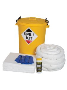 Fentex 90L Oil & Fuel Spill Kit in Yellow Drum
