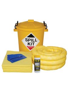 Fentex 60L Chemical Spill Kit in Yellow Drum