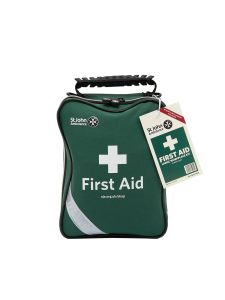 St John Ambulance Large Workplace First Aid Kit Grab Bag | Eco-Friendly Solution for Up to 100 People