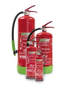 Firechief Lith Ex Extinguisher Lithium Ion Battery Fire Protection
