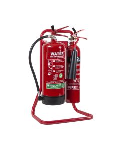 Firechief Tubular Double Fire Extinguisher Stand Dual Storage