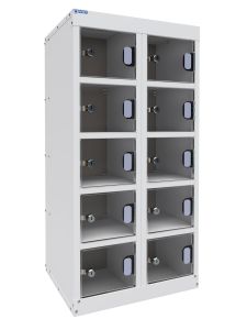 QMP Dual USB Phone Charging Locker Perspex