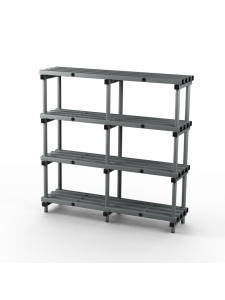 Stacarac Plastic Shelving - 2000mm Long - Double Bay