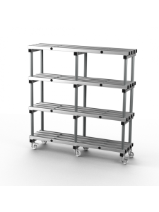 Stacarac Aluminium Shelving - 1500mm Long - Double Bay