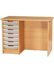 Single Pedestal Teachers Desk