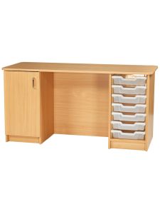 Willowbrook Double Pedestal Teachers Desk