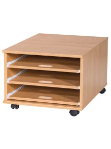 Willowbrook Professional A2 Paper Storage Unit Sliding Shelves