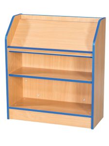 Willowbrook Folio Premium 750mm Wide Library Bookcase, Angled Top Shelf