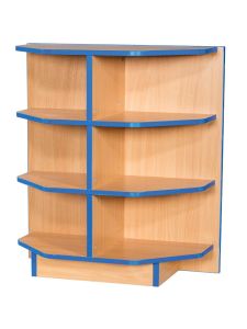 Willowbrook Folio Premium End Cap Flat Top Library Bookcase