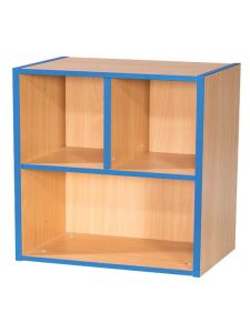Willowbrook KubbyKurve Two Tier 2 + 1 Library Shelf Unit 700mm High 500mm Wide