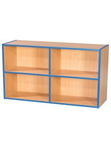 Willowbrook KubbyKurve Two Tier 2 + 2 Library Shelf Unit 700mm High 1000mm Wide