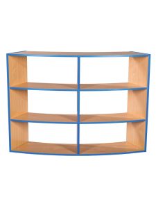 Willowbrook KubbyKurve Three Tier Curved Bookcase Open Back 1040mmH 1200mmW