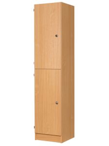 Willowbrook Premium Secondary School 2 Door Wooden Locker - 400mm Deep