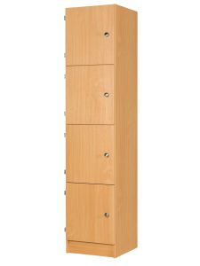 Willowbrook Premium Secondary School 4 Door Wooden Locker - 400mm Deep