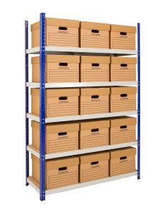 Anco Clicka Budget Shelving 265kg with Archive Boxes