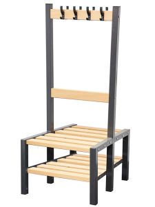 Willowbrook Premium Cloakroom Double Station with Shoe Rack & Hooks