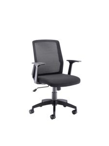 Executive Mid Back Chair - Black Mesh