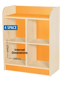 Willowbrook KubbyClass Twin Storage Cubes 1000mm High - 4 Space Cube
