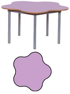 Willowbrook KubbyClass 5 Leaf Petal Classroom Table