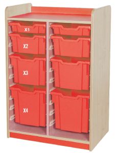 Willowbrook KubbyClass Double Bay Combination Tray Storage Units