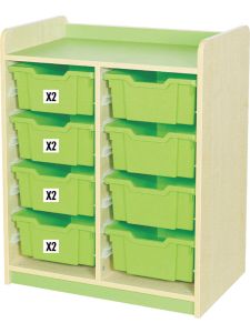Willowbrook KubbyClass Double Bay Combination Tray Storage Units