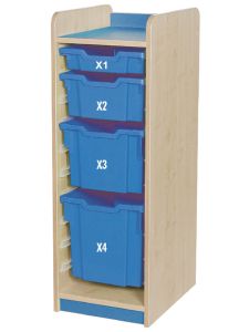 Willowbrook KubbyClass Single Bay Combination Tray Storage Units